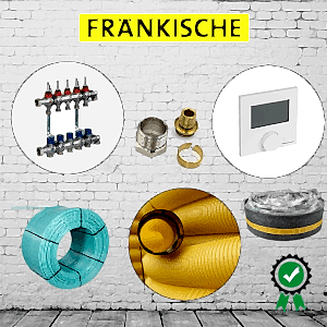 Fraenkische Yerden Isıtma , Fraenkische Zeminden Isıtma , Fraenkische Alttan ısıtma , Fraenkische Yerden Isıtma Malzemeleri